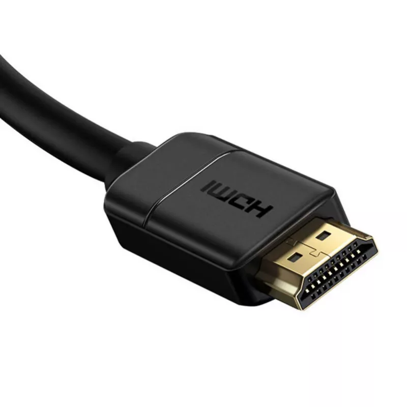 Baseus 2x HDMI 2.0 laidas 4K 60Hz, 3D, HDR, 18Gbps, 5m (juodas)