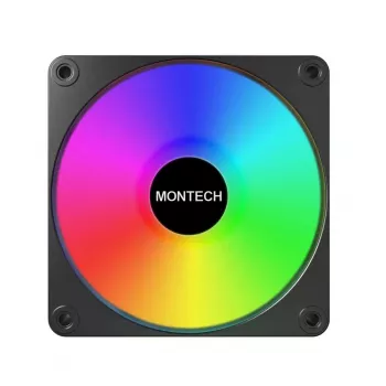 Montech GF120 V2 ARGB 120 mm kompiuterio korpuso ventiliatorius, juodas, 1 vnt.