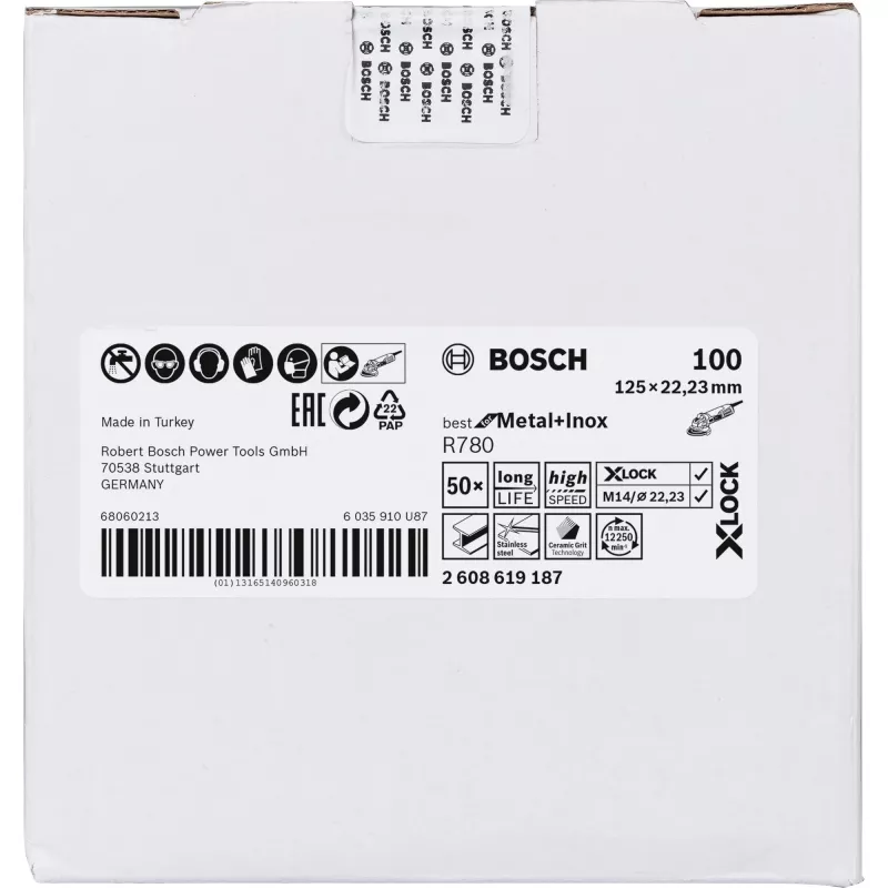 Bosch 2 608 619 187 šlifavimo ir poliravimo diskas plienui