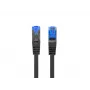 Tinklo kabelis LANBERG PCF6A-10CC-0050-BK Cat6a F/UTP RJ-45 0,5 m juodas