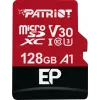 PATRIOT EP 128GB MicroSDXC atminties kortelė, Class 10, U3, V30, A1, skaitymas 100 MB/s, rašymas 80 MB/s