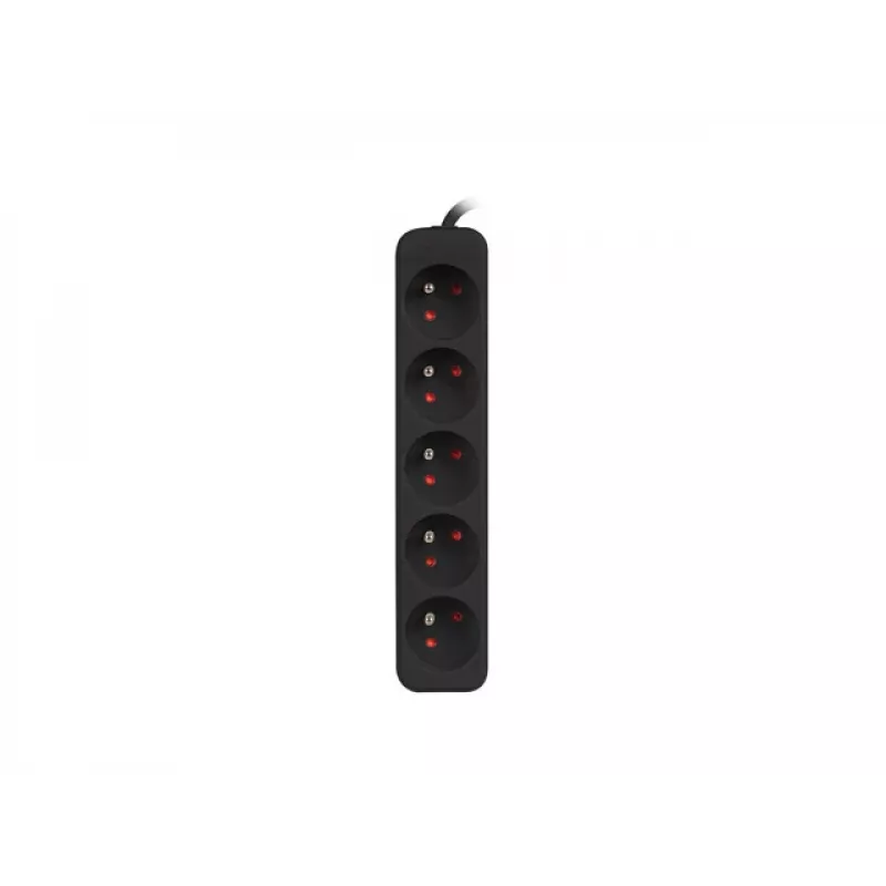 Prailginimo laidas Lanberg PS0-05E-0150-BK 1,5 m 5 AC lizdų vidaus juodas