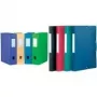 ELBA Memphis segtuvų dėžė, užpildymo aukštis 80mm, A4, žalia, PP 0,7mm, su užrašoma nugarėlės etikete (98802914)