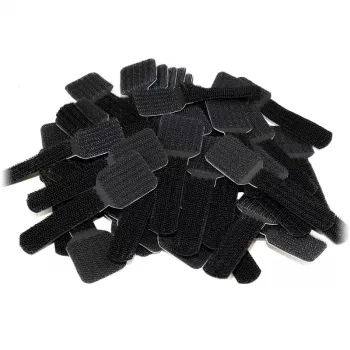 LABEL THE CABLE PRO Sieninis Velcro laikiklis laidams, 50 vnt. - juoda