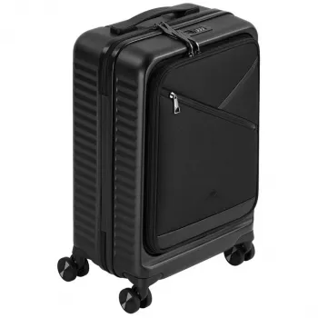 Kabininis lagaminas Rivacase Clark ECO 8181, juodas
