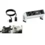 Prailginimo blokas Bachmann DESK 2 2x Schuko 1x Custom modulis RAL9010
