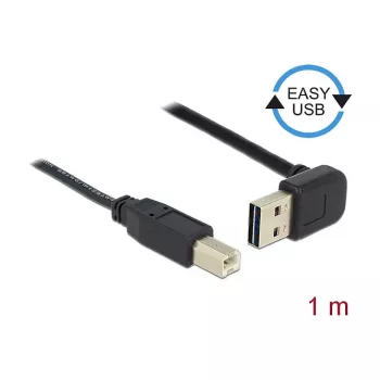 USB kabelis DeLOCK 85558 USB 2.0 1 m USB A USB B juodas