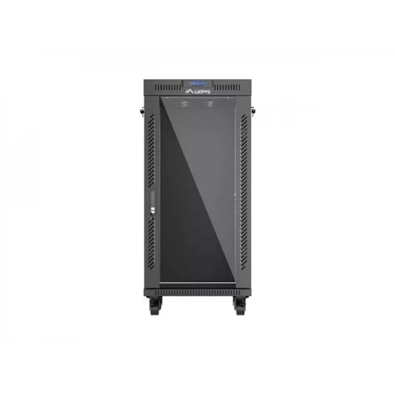 Stovimas serverio spintos rėmas LANBERG FF01-6624-12BL 24U 19 colių 600×600 mm, IP20, 1200 kg, juodas