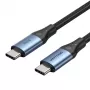 Vention USB 2.0 5A 240W 1m JUODAS USB-C į USB-C laidas
