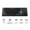 Mechaninė 80% QWERTY klaviatūra Keychron Q3 Ultra 8K — belaidė ir laidinė, RGB foninis apšvietimas, juoda