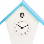 NeXtime klok 3108bl Birdy sieninis laikrodis, 24.5x25.5x9.8 cm, mėlynas/baltas