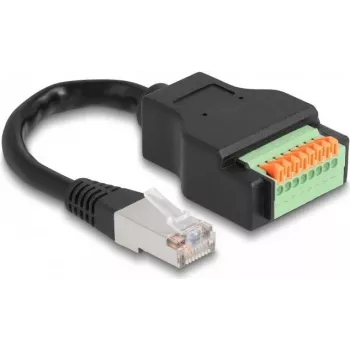 DeLOCK RJ45 Laidas Cat.5e kištukas į gnybtų bloko adapterį 15 cm