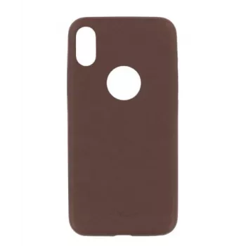 Apsauginis dėklas Tellur Slim Synthetic Leather, iPhone X/XS, ruda