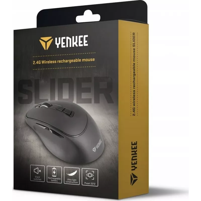 Belaidė pelė YENKEE YMS 2080GY SLIDER 2.4GHz