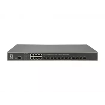 LevelOne GTL-2091 Valdomas L3 Gigabit Ethernet (10/100/1000) jungiklis, pilkas