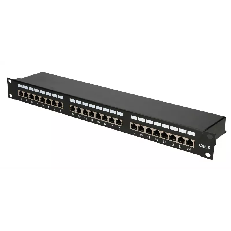 Extralink CAT6 STP V2 | Pataisų skydelis | 24 prievadai