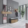 Uždara batų spintelė Top e Shop PARMA — antracitas ir ąžuolas, medžio drožlių plokštė, 1000×490×350 mm