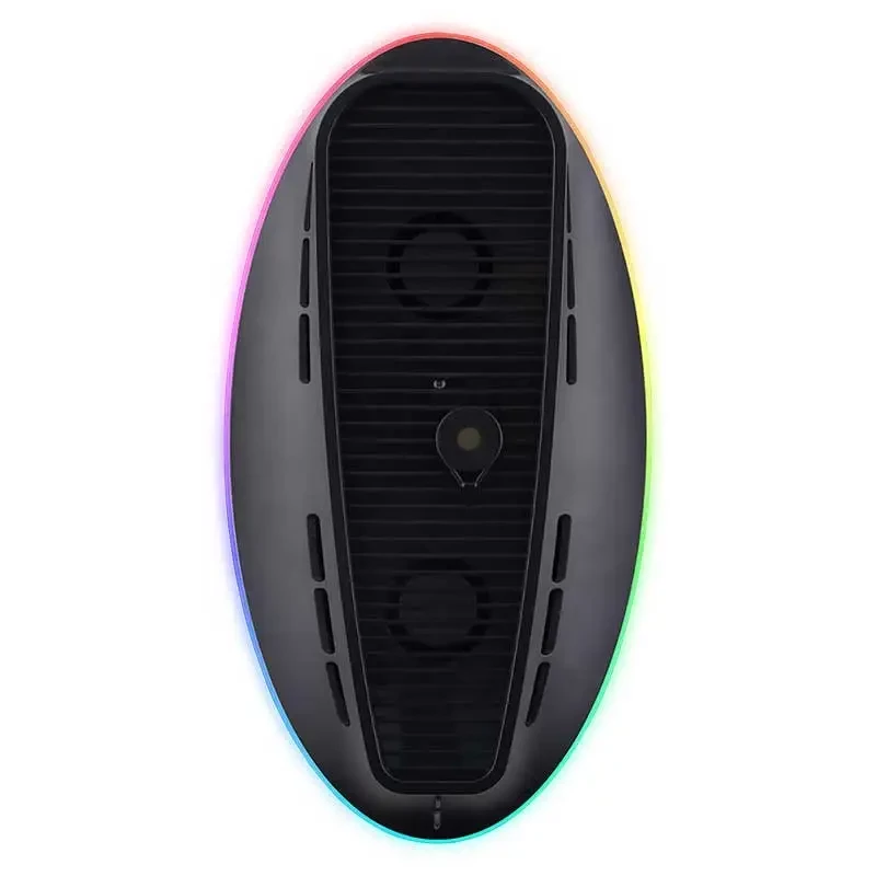 Aušinimo stovas SUBSONIC SA5656 PS5 ir PS5 Slim su LED lemputėmis, daugiaventiliatoriniu aušinimu, USB maitinimu