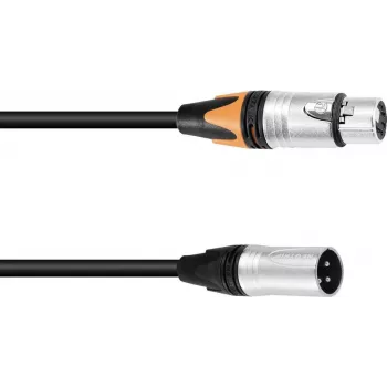 Adapterinis kabelis PSSO DMX XLR 3 kontaktų į 5 kontaktų, 0,3 m ilgio