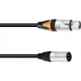 Adapterinis kabelis PSSO DMX XLR 3 kontaktų į 5 kontaktų, 0,3 m ilgio
