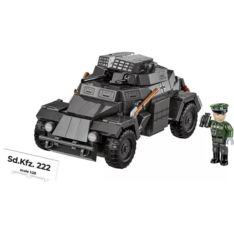 Cobi Blocks Sd.Kfz 222 modelio rinkinys COBI-2657 — 502 kaladėlės