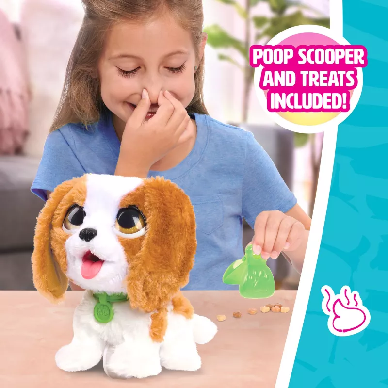 furReal Poop-a-Lots Cavalier King Charles Spaniel, pliušinis žaislas