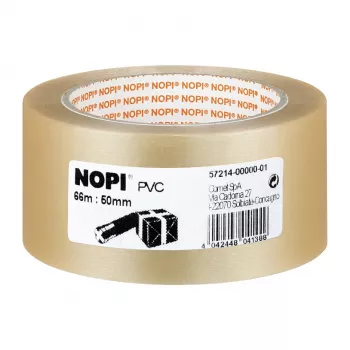 Pakavimo juosta Tesa 57214 PVC skaidri 66 m x 50 mm, 1 vnt.