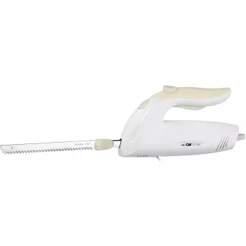 Elektrinis peilis CLATRONIC EM 3062, rankinis maisto pjaustytuvas, baltas, nerūdijančio plieno ašmenys, 160 W