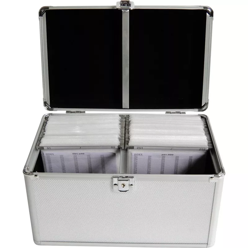 Dėklas MediaRange BOX75 200 diskų sidabrinis