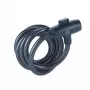 12 mm plieninis rakinamas dviračio kabelis YCK0/12/200/2 Juodas
