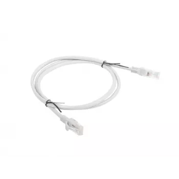 Tinklo kabelis LANBERG PCU5-10CC-0100-S RJ-45 Cat5e U/UTP, 1 m, pilkas