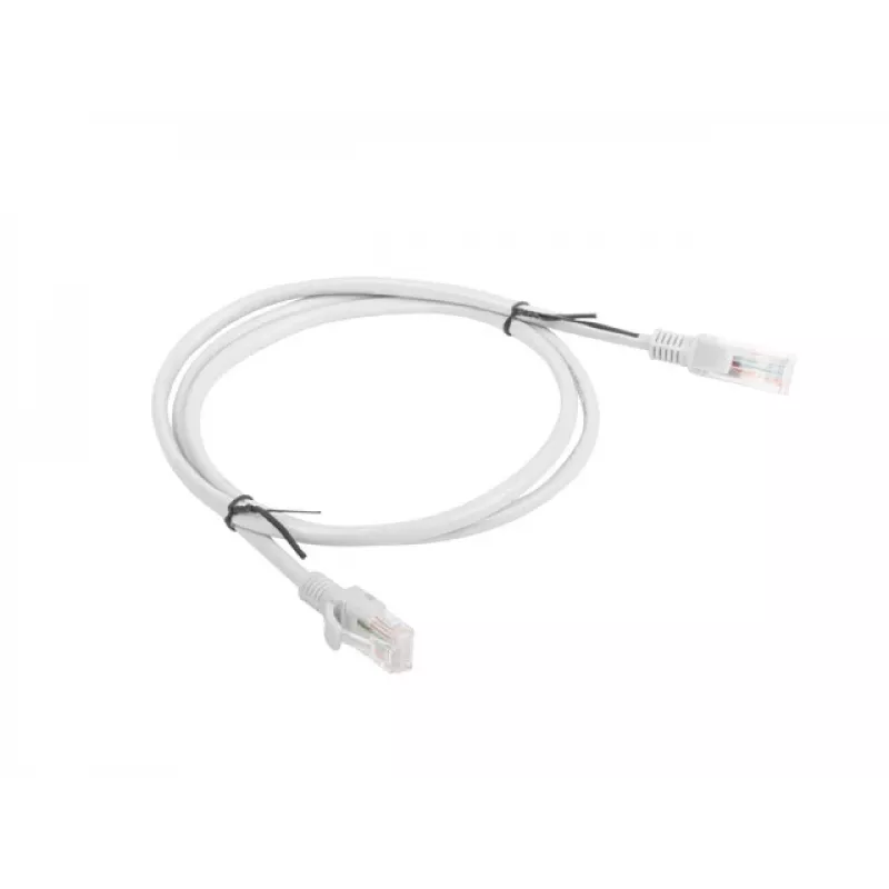 Tinklo kabelis LANBERG PCU5-10CC-0100-S RJ-45 Cat5e U/UTP, 1 m, pilkas