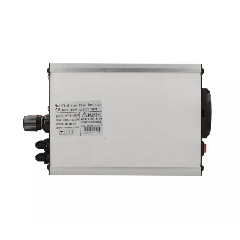 Extralink OPIM-600V įtampos keitiklis, automobilinis 12V, 600W modifikuota sinusinė banga