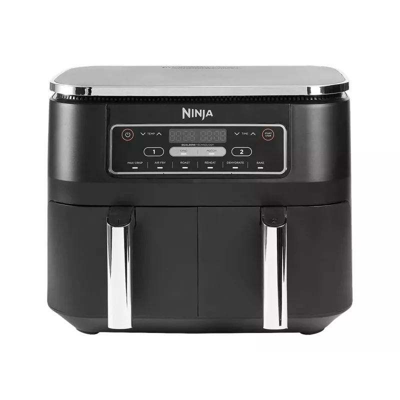 Ninja AF300 Dviguba 7,6 L Laisvai pastatoma 1690 W Karšto oro gruzdintuvė Juoda