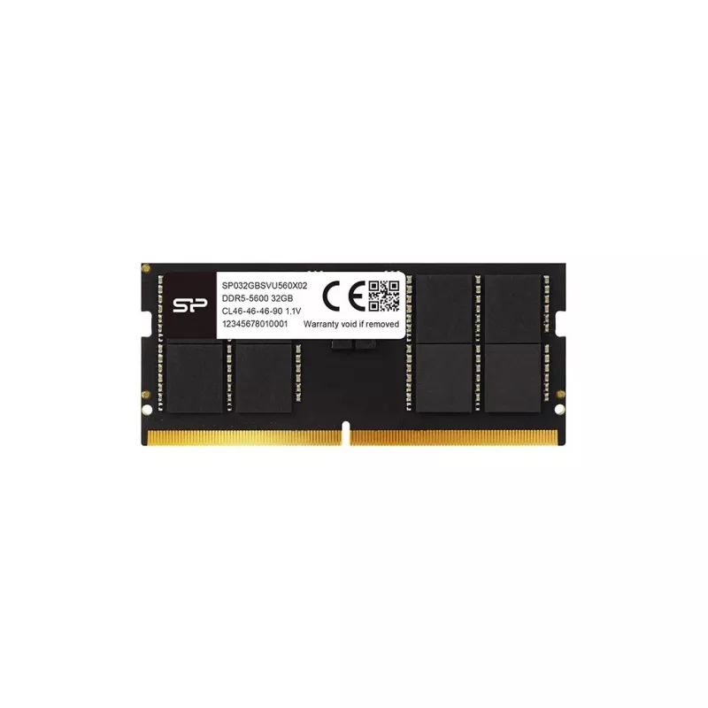 Laptop atmintis SODIMM DDR5 16GB 5600 MHz Silicon Power (262 kontaktai, CL46, 1,1 V)