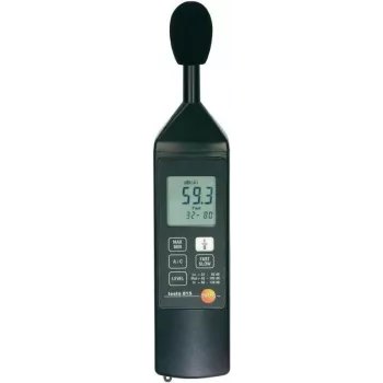 Testo 815 skaitmeninis garso lygio matuoklis su A ir C svertinėmis kreivėmis, greitas/lėtas režimas, 32–130 dB, 1 dB skyra, 0,1 dB (0563 8155)