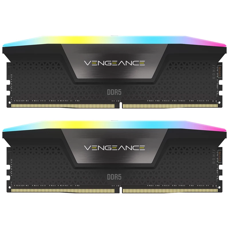 Corsair Vengeance RGB 64 GB (2x 32 GB) DDR5-5600 MHz CL40 atminties rinkinys, juodas, CMH64GX5M2B5600C40