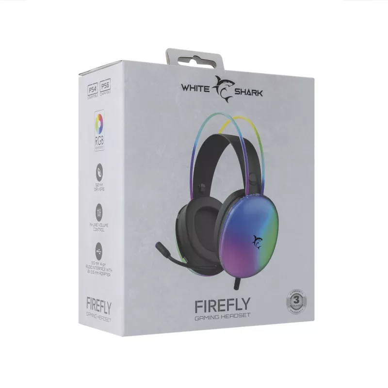 Ausinės White Shark GH-2342 Firefly Black