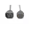 Digitus ASSMANN maitinimo prailginimo laidas - IEC 60320 C14 į IEC 60320 C13 - 250 V AC - 1,2 m - liejinis - juodas (AK-440201-012-S)