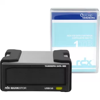 Overland-Tandberg O-T RDX išorinis diskų rinkinys su 1 TB HDD, juodas, USB 3+