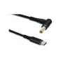 Lyties keitiklio laidas Microconnect USBC-DC-5A-20V USB C į 5.5×2.5 mm 1,2 m juodas
