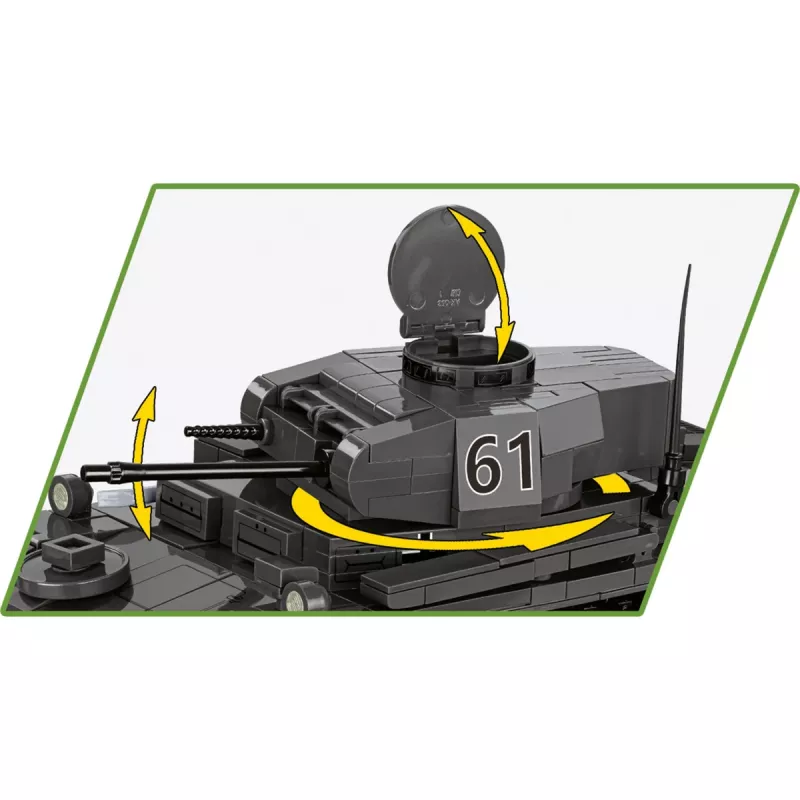 Konstruktorius Cobi Panzerkampfwagen II Ausf. F — 813 dalių, juodas, nuo 9 m.
