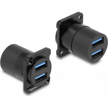 DeLOCK D tipo modulis USB 5 Gbps Type-A 2 x lizdas į 2 x lizdas