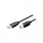 Wentronic Goobay USB 3.0 SuperSpeed laidas, juodas, 3 m – USB 3.0 kištukas (A tipo) > USB 3.0 kištukas (B tipo) (93654)