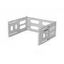 Sieninis stovas 19 colių 4U LANBERG — 497×400/240 mm, pilkas