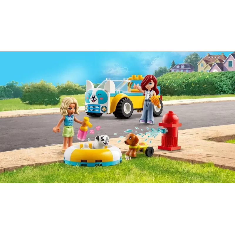 LEGO® Friends Šunų priežiūros automobilis, transporto priemonės žaidimų rinkinys 42635