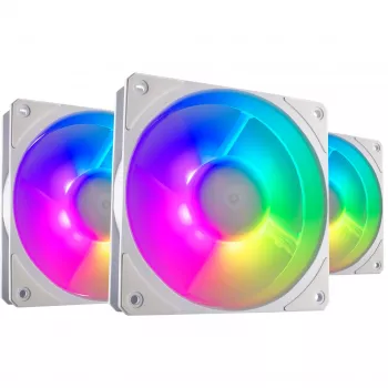 COOLER MASTER Mobius 120P ARGB 120mm Baltas 3 vnt.