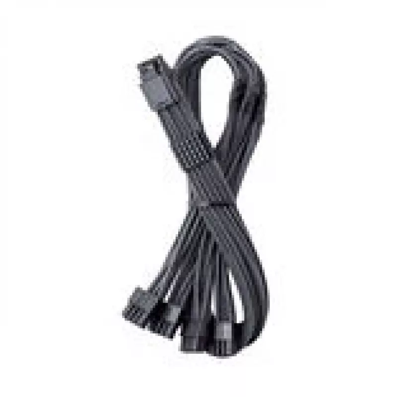 CableMod C-Series Pro ModMesh 16-pin į 4×8-pin ilginimo rinkinys Corsair Type 4/3 maitinimo šaltiniams, anglies spalvos, 60 cm