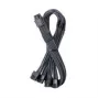 CableMod C-Series Pro ModMesh 16-pin į 4×8-pin ilginimo rinkinys Corsair Type 4/3 maitinimo šaltiniams, anglies spalvos, 60 cm