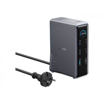 Dokavimo stotelė Anker A83B63A1 universali juoda USB 888g